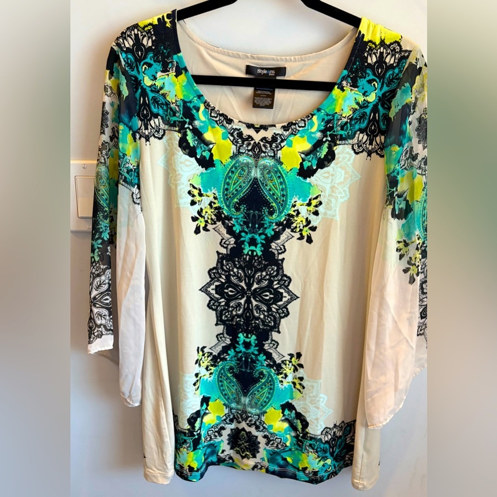Stylish Women's Top with Vibrant Patterns